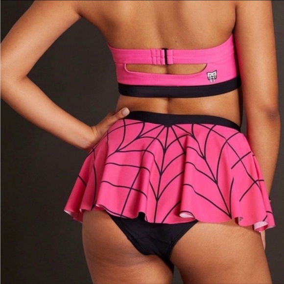 MONSTER HIGH Draculaura Plus 4X Skirted Bikini 4X Swim Suit Bottoms - Picture 3 of 8